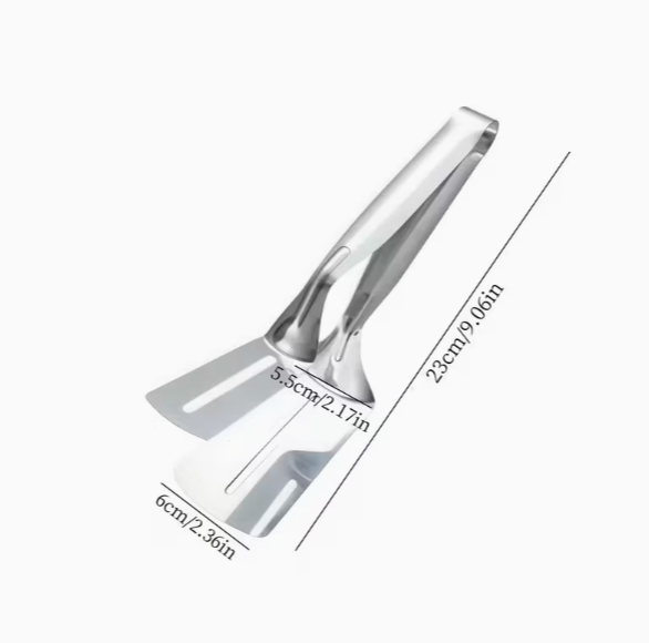 Pince multifonction pour grillades – idéale pour le poisson, la viande, les pancakes et le pain, avec poignée antidérapante – ustensile essentiel pour la cuisine et le barbecue