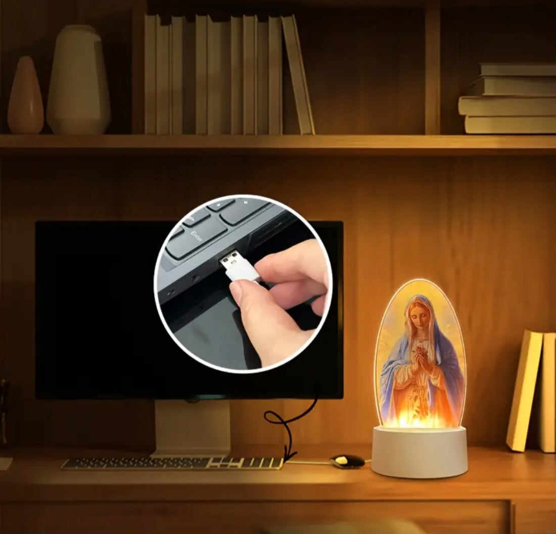 Lumière LED de la Vierge Marie