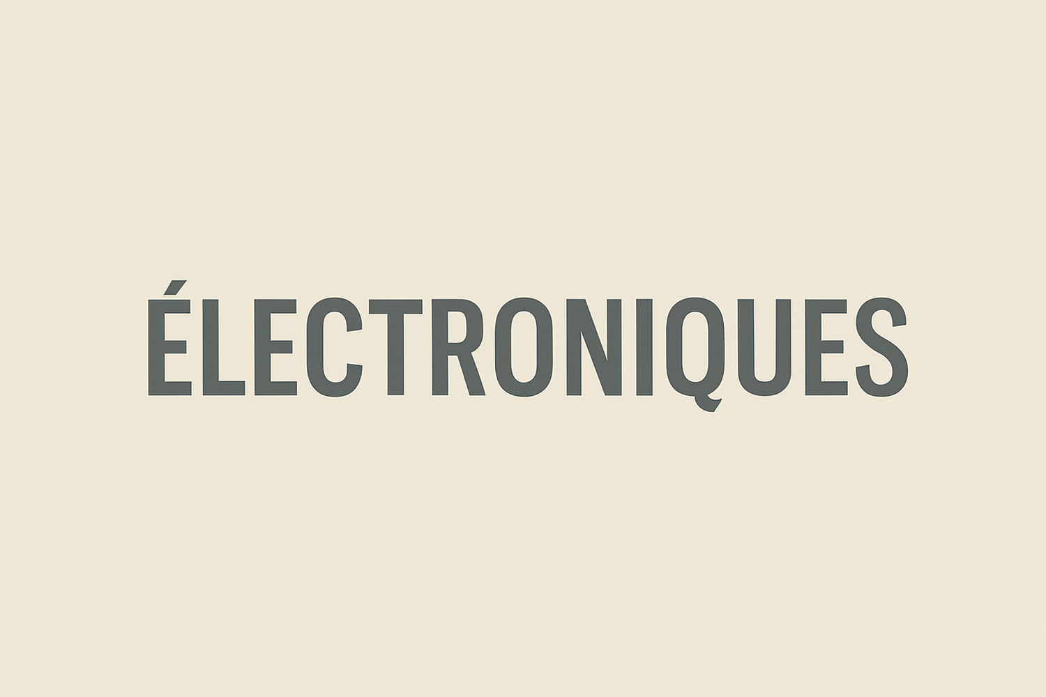 Produits électroniques