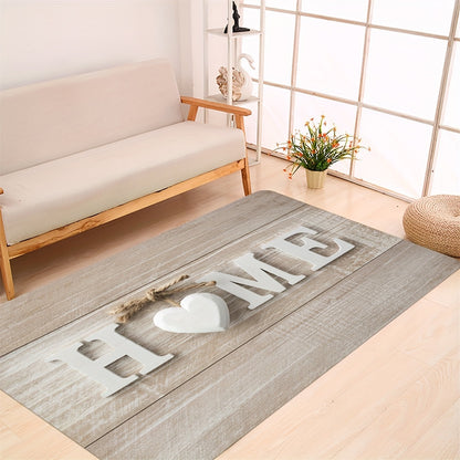 1pc 3D Heart Print Kitchen Mat, Sweet Valentine's Day Festive Rug, Washable Carpet, Suitable For Dining Room Living Room Laundry Room Indoors Home Decor Outdoors Spring Decor Gift