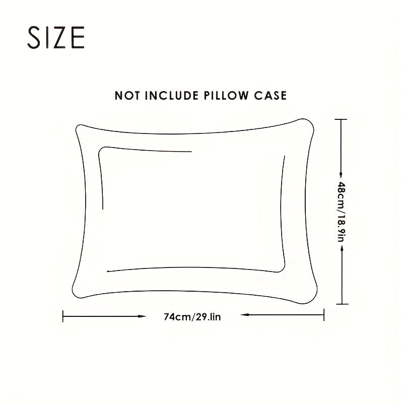 1pc Comfortable And Supportive Bed Pillow With Net Edge And Wheat Ear Grid Design For Neck And Shoulder Support - Perfect For Guest Rooms And Home Decor