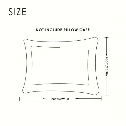 1pc Comfortable And Supportive Bed Pillow With Net Edge And Wheat Ear Grid Design For Neck And Shoulder Support - Perfect For Guest Rooms And Home Decor