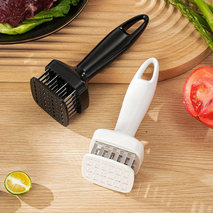 1pc Stainless Steel Meat Tenderizer, Kitchen Meat Tenderizer With 24 Steel Needles Blades, Meat Tendering Hammer, Kitchen Meat Tenderizing Tool, For Beef, Turkey, Steak, Pork, Kitchen Utensils, Kitchen Supplies