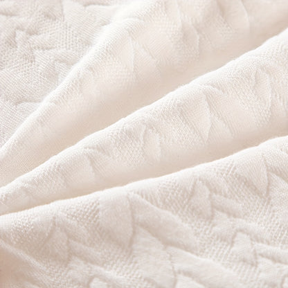 1pc Comfortable And Supportive Bed Pillow With Net Edge And Wheat Ear Grid Design For Neck And Shoulder Support - Perfect For Guest Rooms And Home Decor