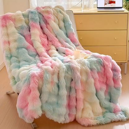 1pc Soft and Cozy Plush Blanket for Travel, Sofa, Bed, and Home Decor - Perfect Gift for Family and Friends