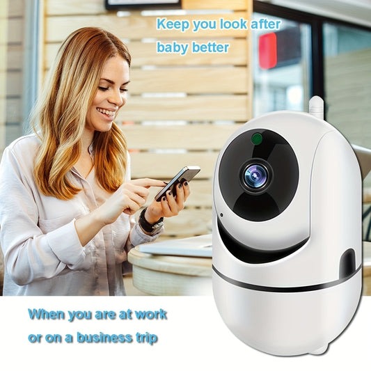 1pc High-definition Camera - 2.4G Wireless Wifi Security Home Camera, Baby And Pet Monitor, 1080P Wireless Automatic Tracking Monitor, Motion Detection And Tracking, Night Vision, Two-way Voice, High Security - For Home Secur