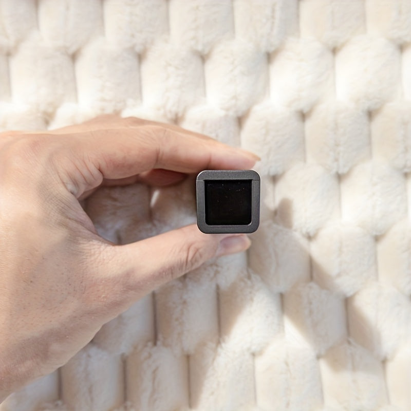 1pc Plush Nordic Sofa Slipcover - Anti-Slip, Fashionable, Simple Modern Design, Four Seasons Universal Fit, Furniture Protector for Bedroom, Office, Living Room Home Decor - Easy to Clean, Stain-Resistant, Soft, Breathable, a