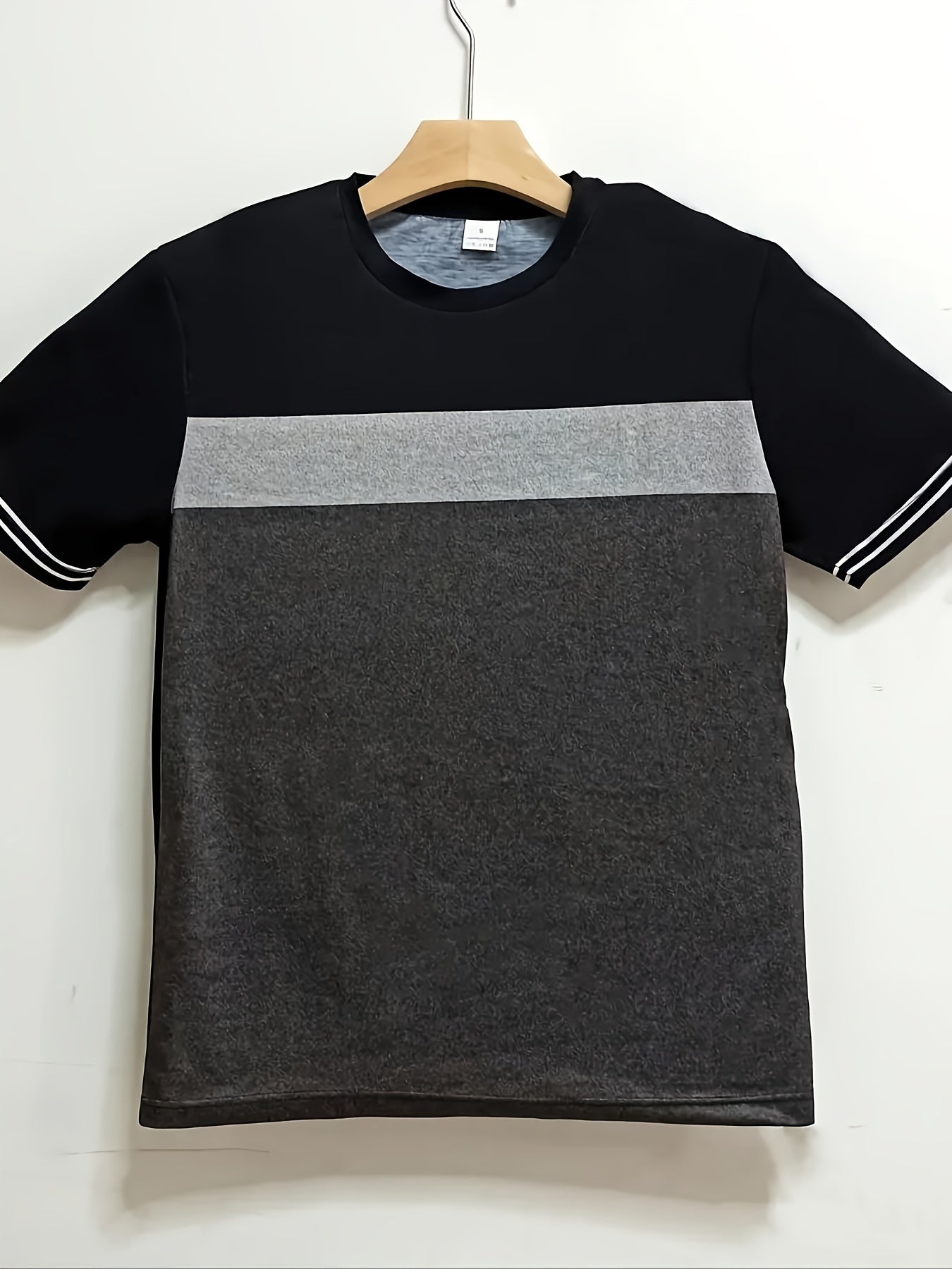 Stylish Stripe Pattern T-shirt Men'S Crew Neck Short Sleeve Tees Casual Summer Tshirt Tops For Daily Wear Work Out And Vacation Resorts