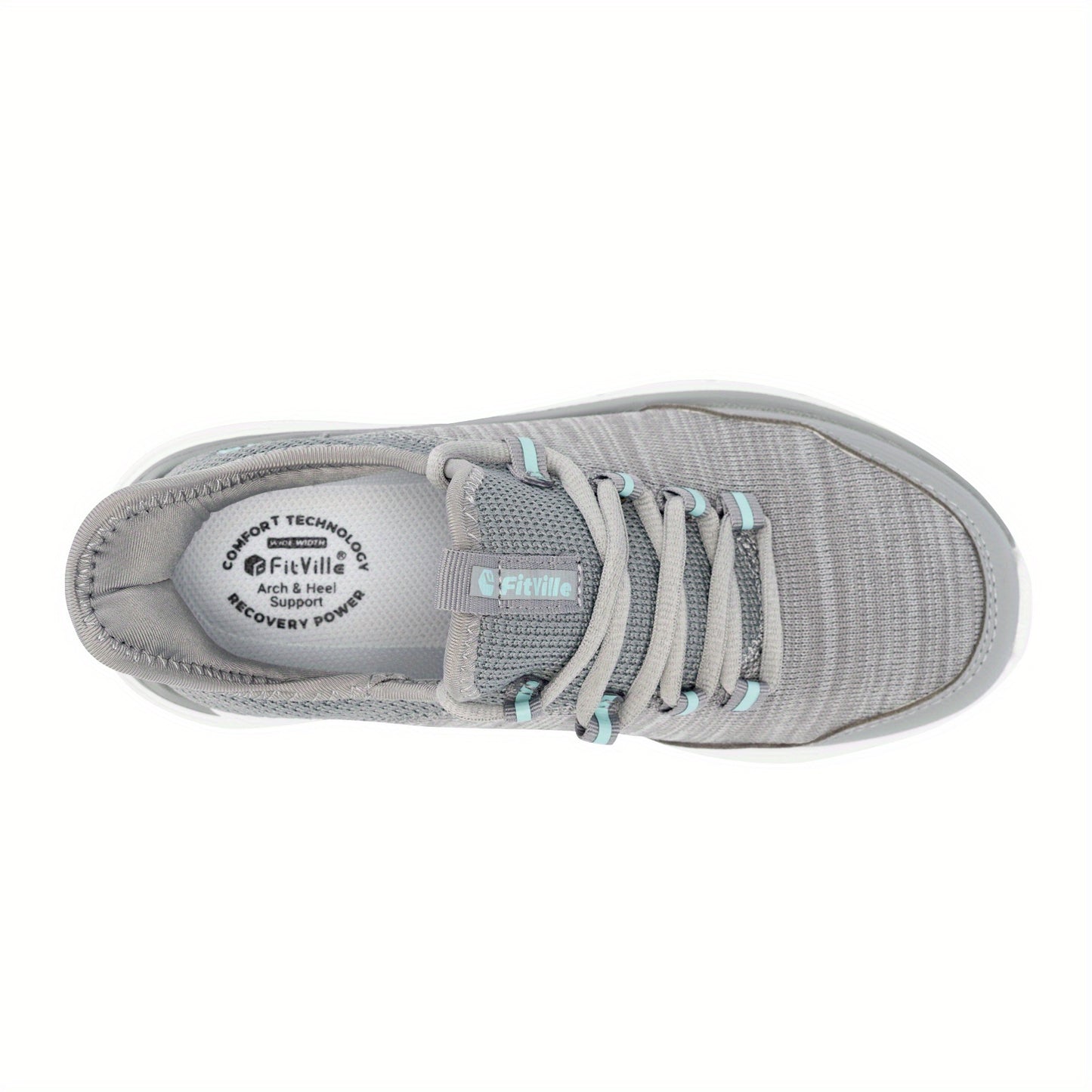 FitVille Women'S Slip On Sneakers Wide Shoes Hands Free Running Shoes Slip-On Walking Shoes- Cloud Walker V7