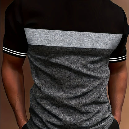 Stylish Stripe Pattern T-shirt Men'S Crew Neck Short Sleeve Tees Casual Summer Tshirt Tops For Daily Wear Work Out And Vacation Resorts