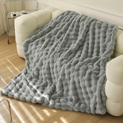 1pc Soft and Cozy Plush Blanket for Travel, Sofa, Bed, and Home Decor - Perfect Gift for Family and Friends