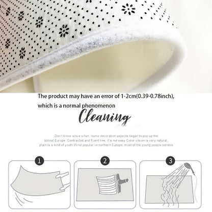 1pc 3D Heart Print Kitchen Mat, Sweet Valentine's Day Festive Rug, Washable Carpet, Suitable For Dining Room Living Room Laundry Room Indoors Home Decor Outdoors Spring Decor Gift