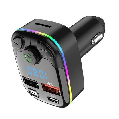 Car mp3 Handsfree Wireless Bluetooth Car Kit FM Transmitter TF Card LCD MP3 Player Dual USB 3.1A Car Charger Phone Charger
