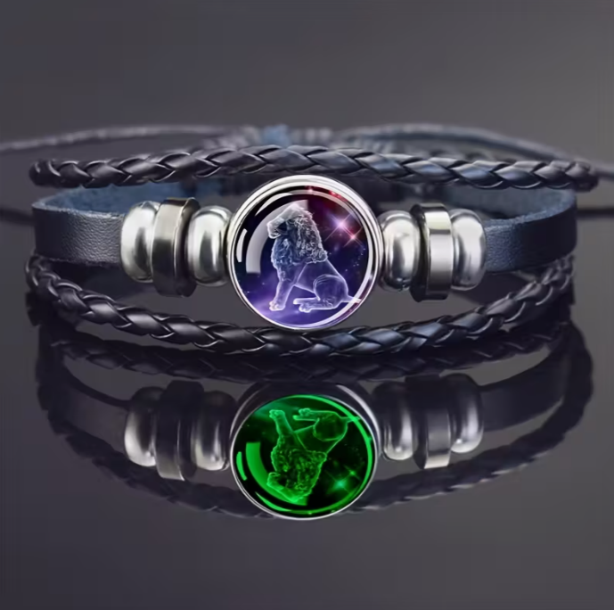 Bracelet phosphorescent à la mode – style vintage zodiaque