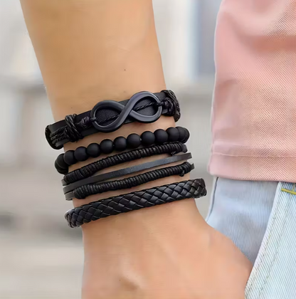 Ensemble de 4 bracelets style tressé – accessoires de mode
