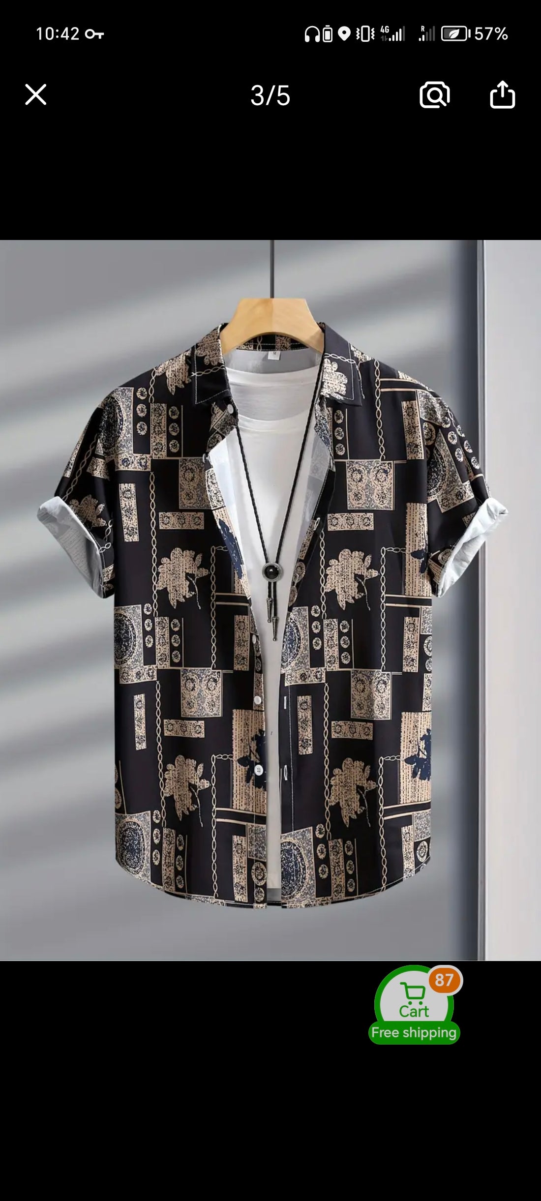 Chemise à manches courtes et Pantalon long