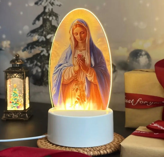 Lumière LED de la Vierge Marie