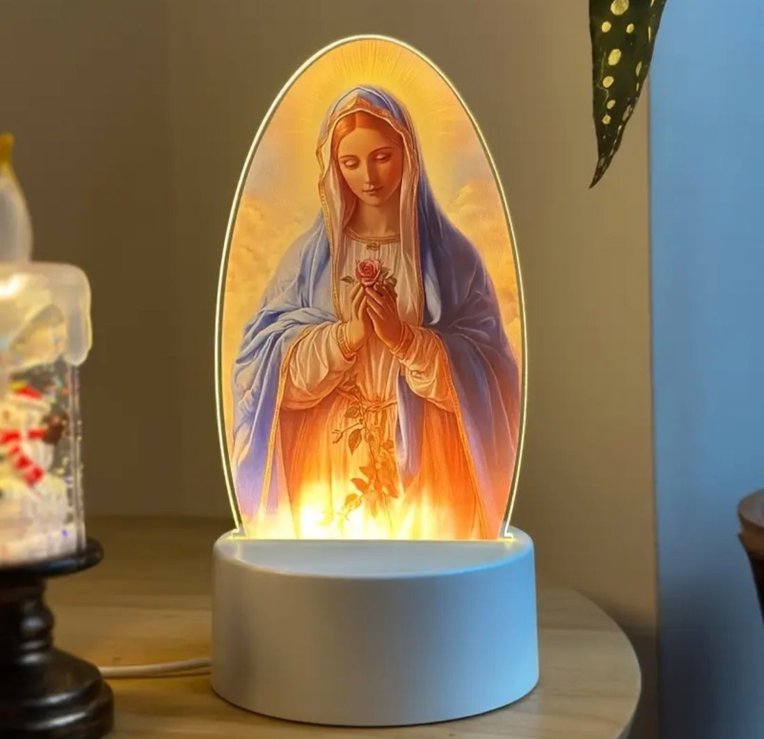 Lumière LED de la Vierge Marie