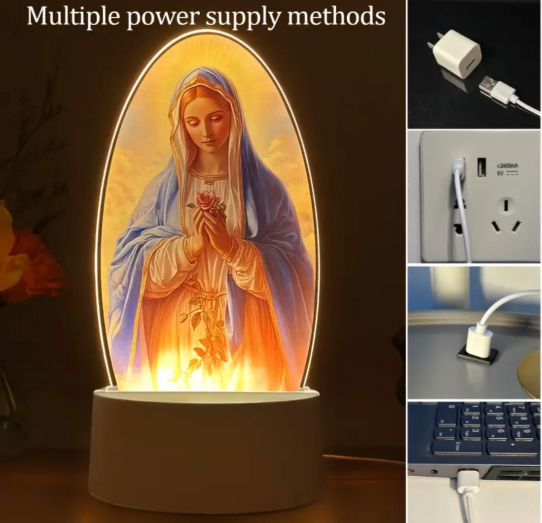 Lumière LED de la Vierge Marie