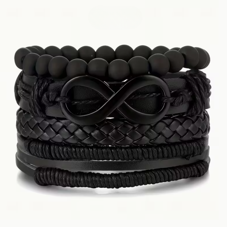 Ensemble de 4 bracelets style tressé – accessoires de mode