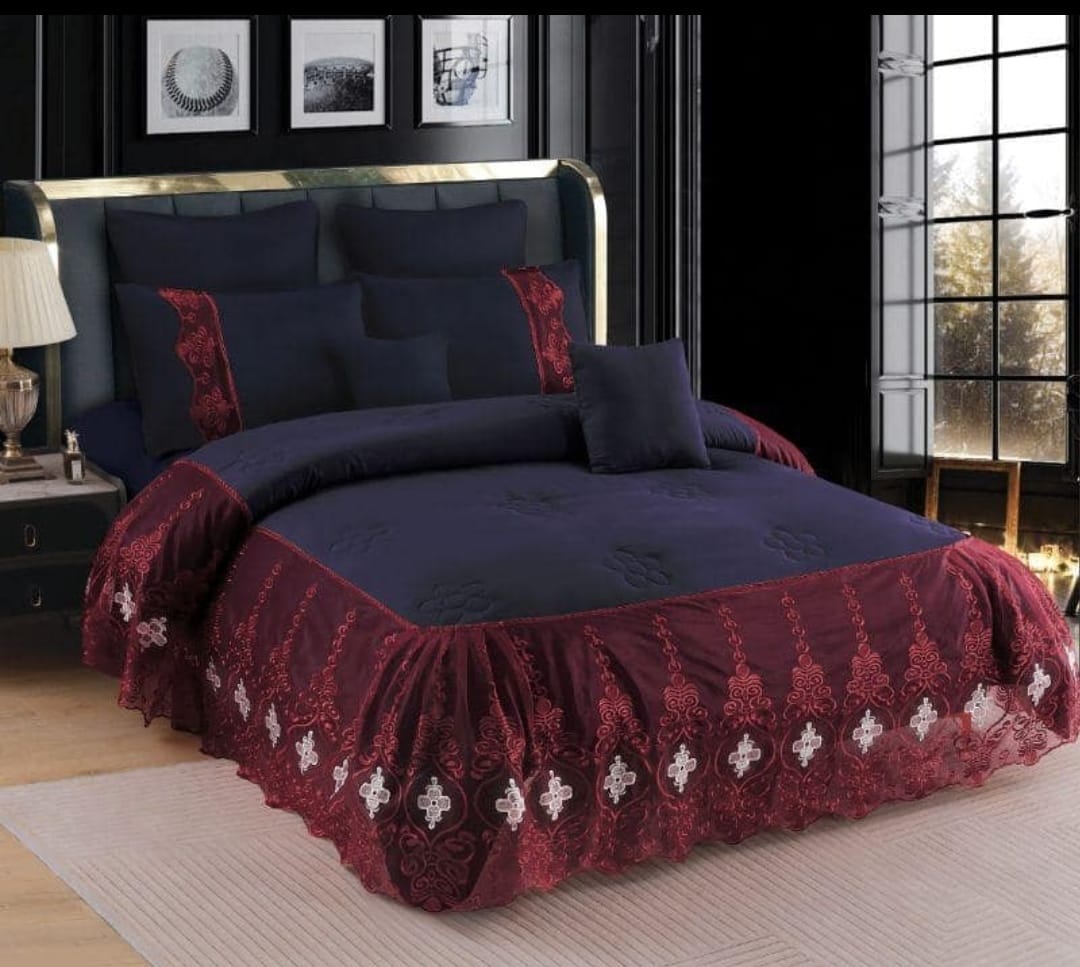 7 pieces - 1 Duvet et 6 Oreillers