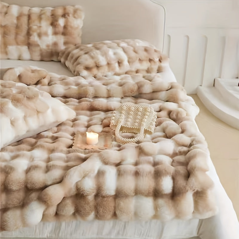 1pc Soft and Cozy Plush Blanket for Travel, Sofa, Bed, and Home Decor - Perfect Gift for Family and Friends