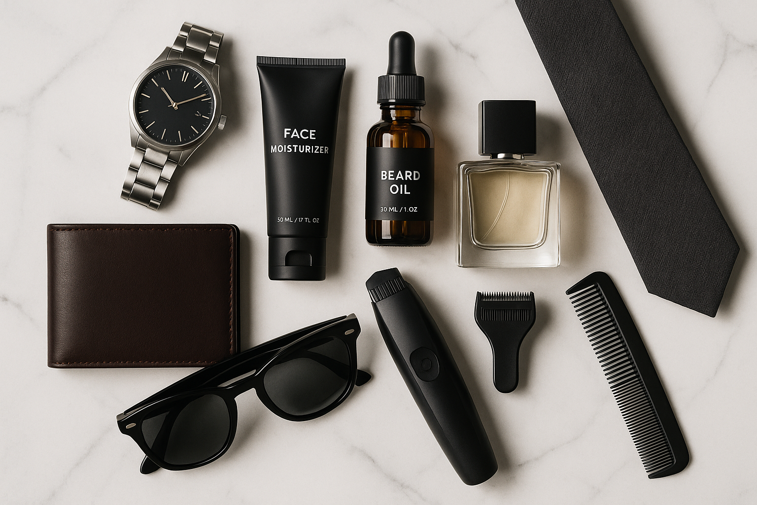 beauty and accessories for men