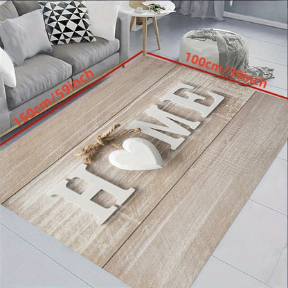 1pc 3D Heart Print Kitchen Mat, Sweet Valentine's Day Festive Rug, Washable Carpet, Suitable For Dining Room Living Room Laundry Room Indoors Home Decor Outdoors Spring Decor Gift