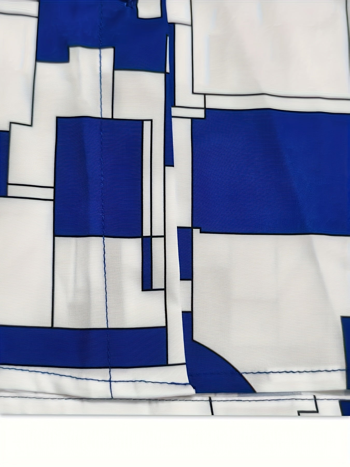 Women'S Elegant Geometric Print Blouse & Stylish Button-Up Skirt Two-Piece Set - Spring/Summer Fashion, Sleeveless Top with Polo Collar, and High-Waisted Skirt, Ideal for Office or Casual Attire, Office Attire|Geometric Print