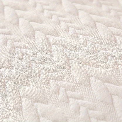 1pc Comfortable And Supportive Bed Pillow With Net Edge And Wheat Ear Grid Design For Neck And Shoulder Support - Perfect For Guest Rooms And Home Decor