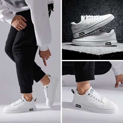 Men's Low-Top Sneakers - All-Season Comfortable Non-Slip Running Shoes with Elastic Closure, Breathable Mesh Upper & Durable Rubber Sole for Casual, Hiking & Outdoor Activities