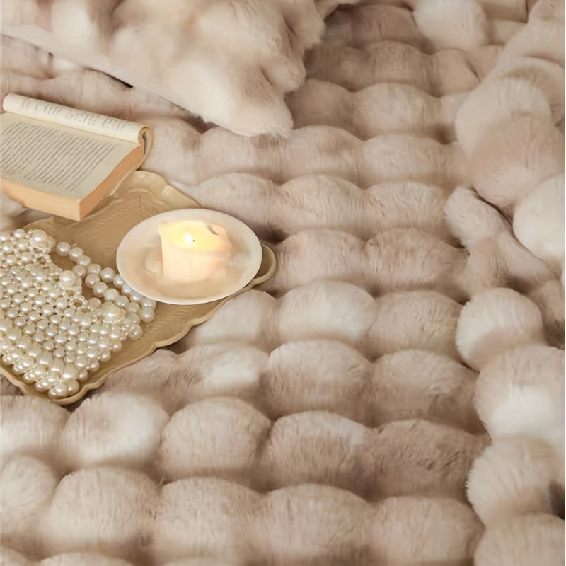 1pc Soft and Cozy Plush Blanket for Travel, Sofa, Bed, and Home Decor - Perfect Gift for Family and Friends