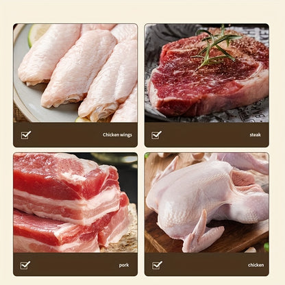 1pc Stainless Steel Meat Tenderizer, Kitchen Meat Tenderizer With 24 Steel Needles Blades, Meat Tendering Hammer, Kitchen Meat Tenderizing Tool, For Beef, Turkey, Steak, Pork, Kitchen Utensils, Kitchen Supplies