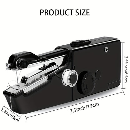 1pc Handheld Sewing Machine, Mini Portable Electric Sewing Machine For Adult, Easy To Use And Fast Stitch Suitable For Clothes, Fabrics, DIY Home Travel (Battery Not Included)
