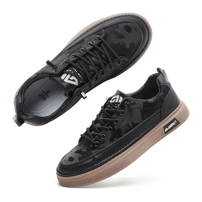 Men's Low-Top Sneakers - All-Season Comfortable Non-Slip Running Shoes with Elastic Closure, Breathable Mesh Upper & Durable Rubber Sole for Casual, Hiking & Outdoor Activities