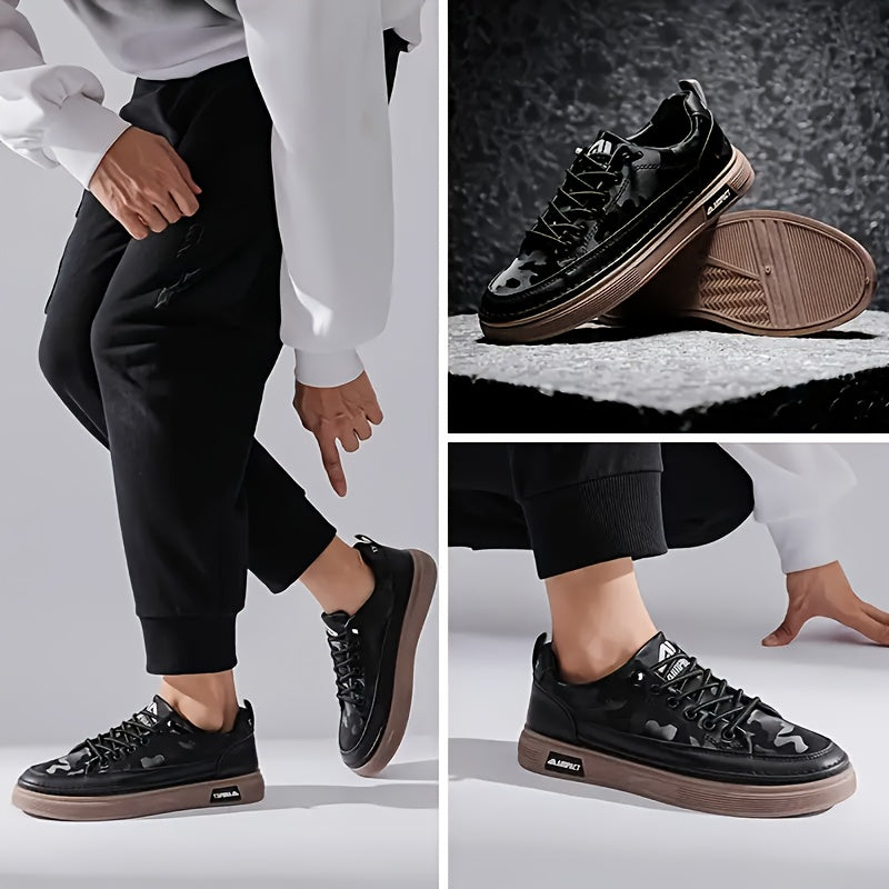 Men's Low-Top Sneakers - All-Season Comfortable Non-Slip Running Shoes with Elastic Closure, Breathable Mesh Upper & Durable Rubber Sole for Casual, Hiking & Outdoor Activities