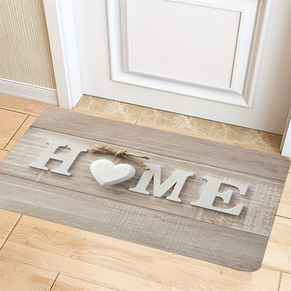 1pc 3D Heart Print Kitchen Mat, Sweet Valentine's Day Festive Rug, Washable Carpet, Suitable For Dining Room Living Room Laundry Room Indoors Home Decor Outdoors Spring Decor Gift
